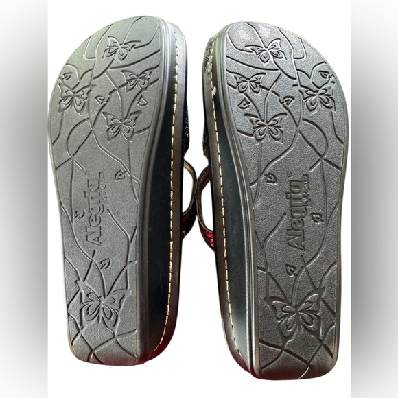 Alegria Paloma Multicolor Floral Embossed Mary Jane Clogs Size 8 - Picture 6 of 8